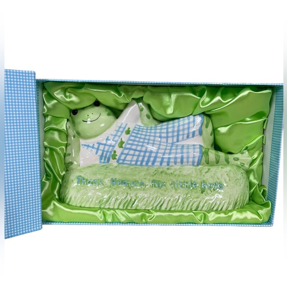 NEW Kelly B. Rightsell Designs Ceramic Henry Frog Coin Bank - Picture 1 of 10